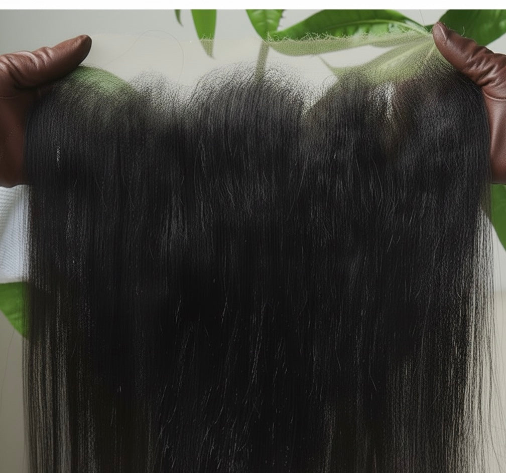 13×4 HD lace frontal made with raw Indian hair