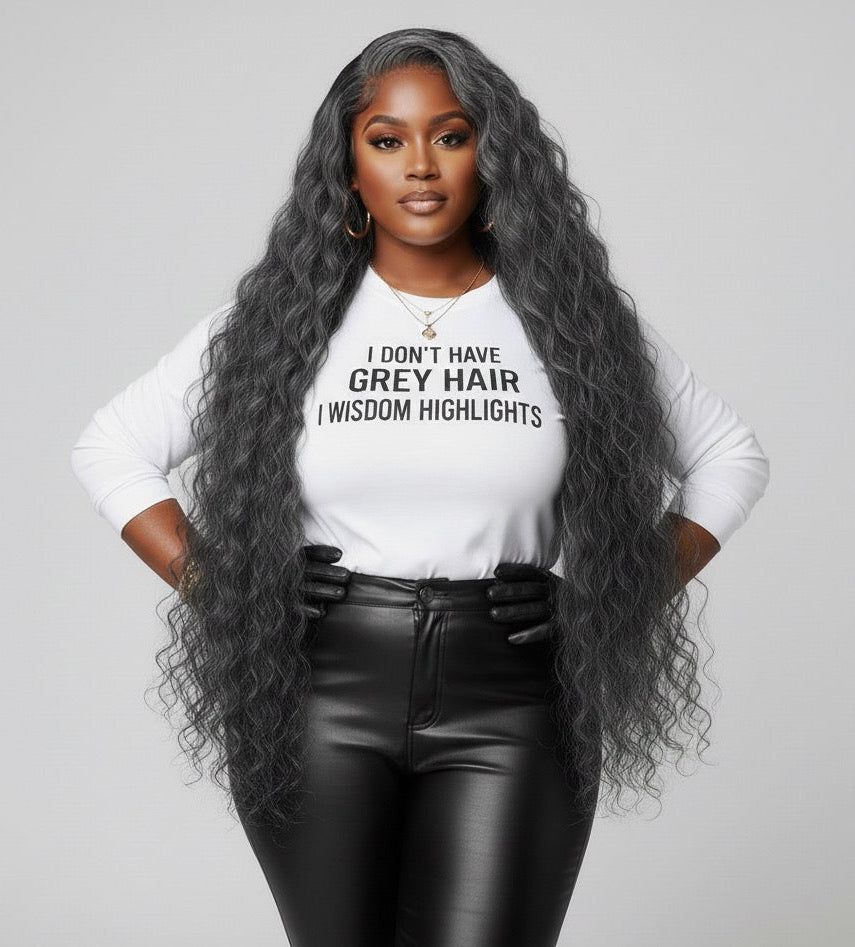 Raw Indian grey curly