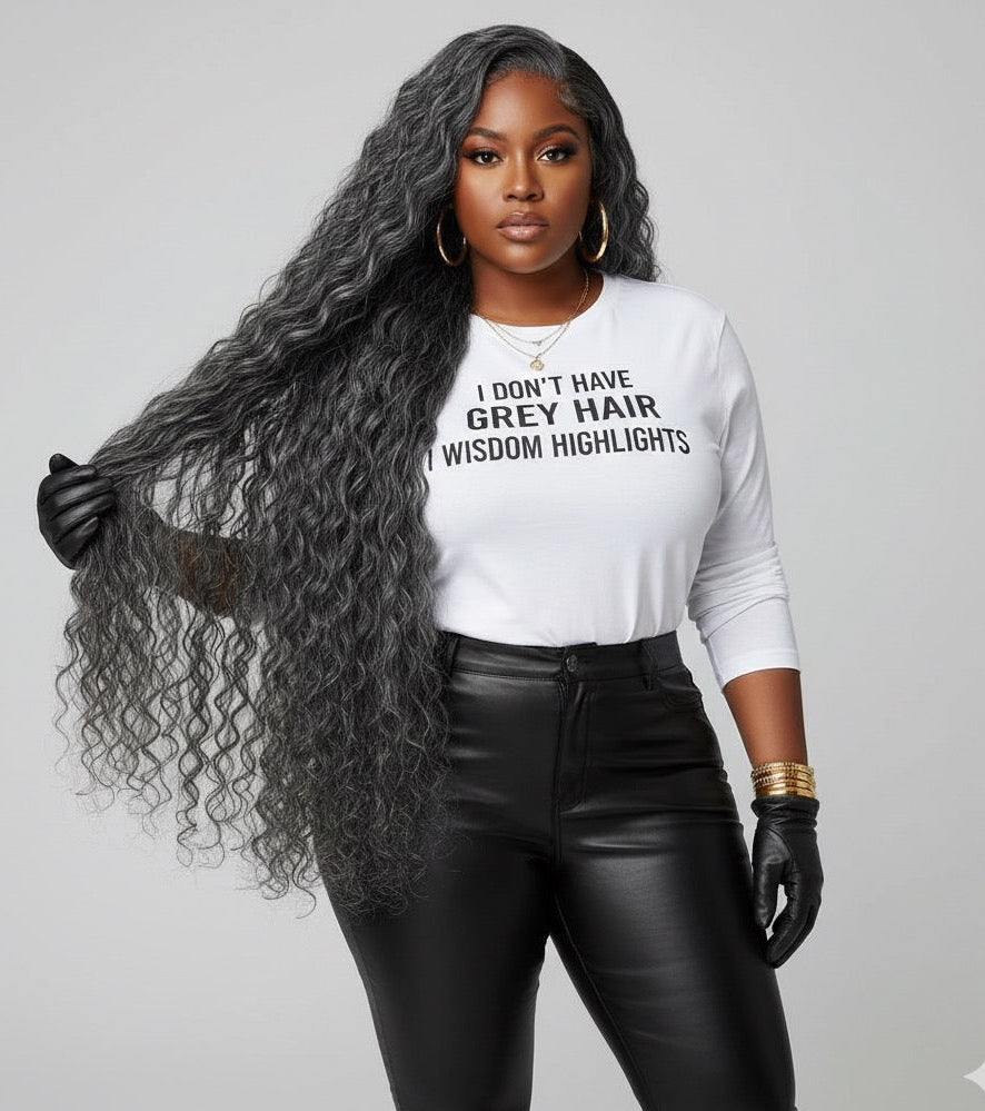 Raw Indian grey curly