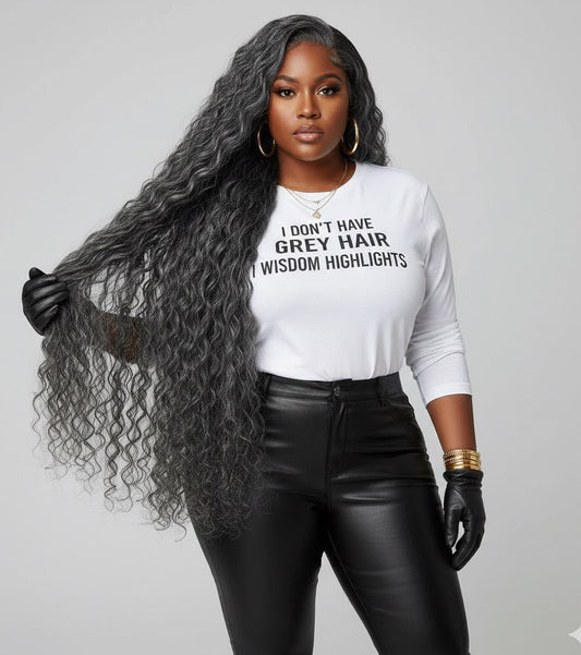 Raw Indian grey curly