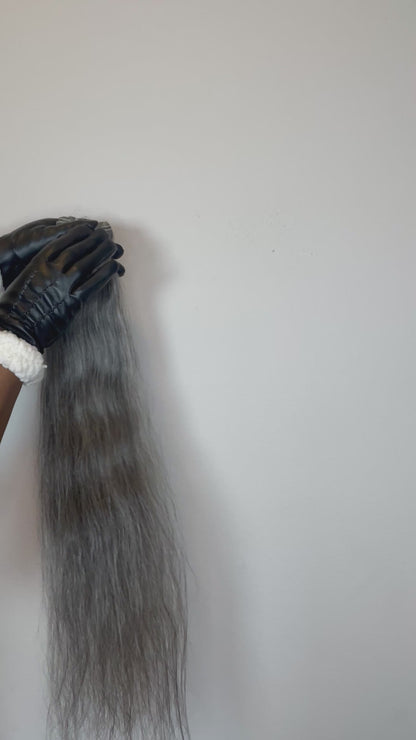 Raw Indian Grey Straight