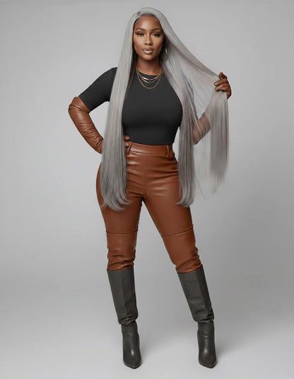 Raw Indian Grey Straight