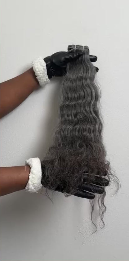 Raw Indian Grey wavy
