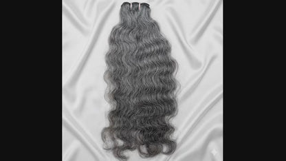 Raw Indian grey curly